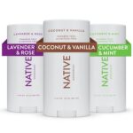 Native Deodorant | Natural Deodorant for Women and Men, 72 Hour Odor Control Aluminum Free with Baking Soda, Coconut Oil and Shea Butter | Coconut & Vanilla, Lavender & Rose, Cucumber & Mint